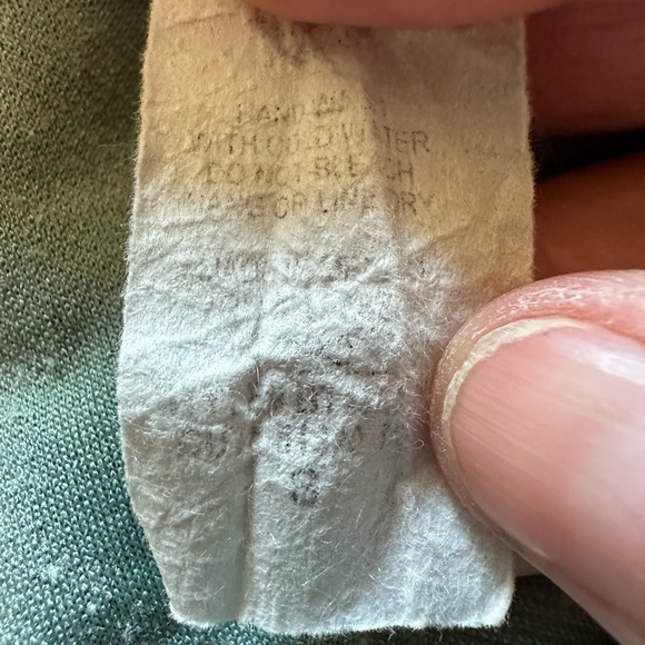 Bibi mint green long sleeve with animal print shoulders. Size small - Picture 8 of 8